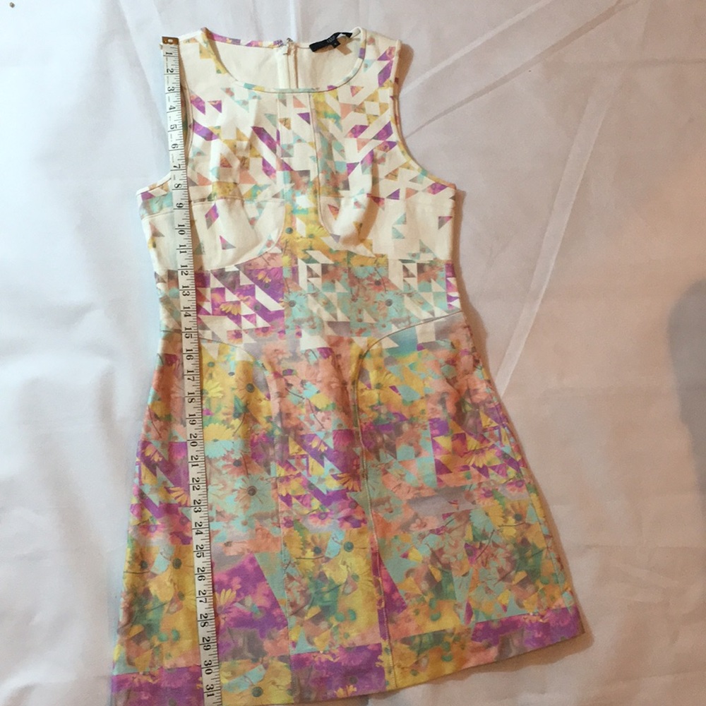 Tibi Structured Print Mini Shift Dress - image 3